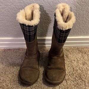 UGG Brown Kids Suede Boots